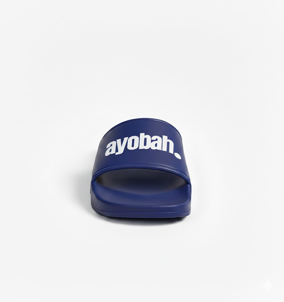 Ayobah Classic Blue Slides