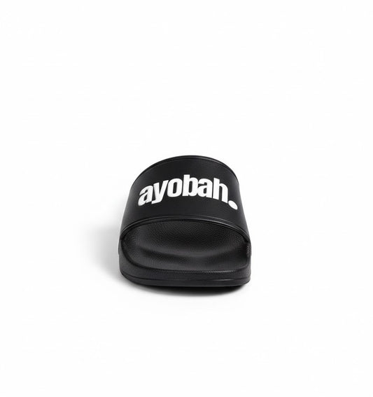 Ayobah Classic Black Slides